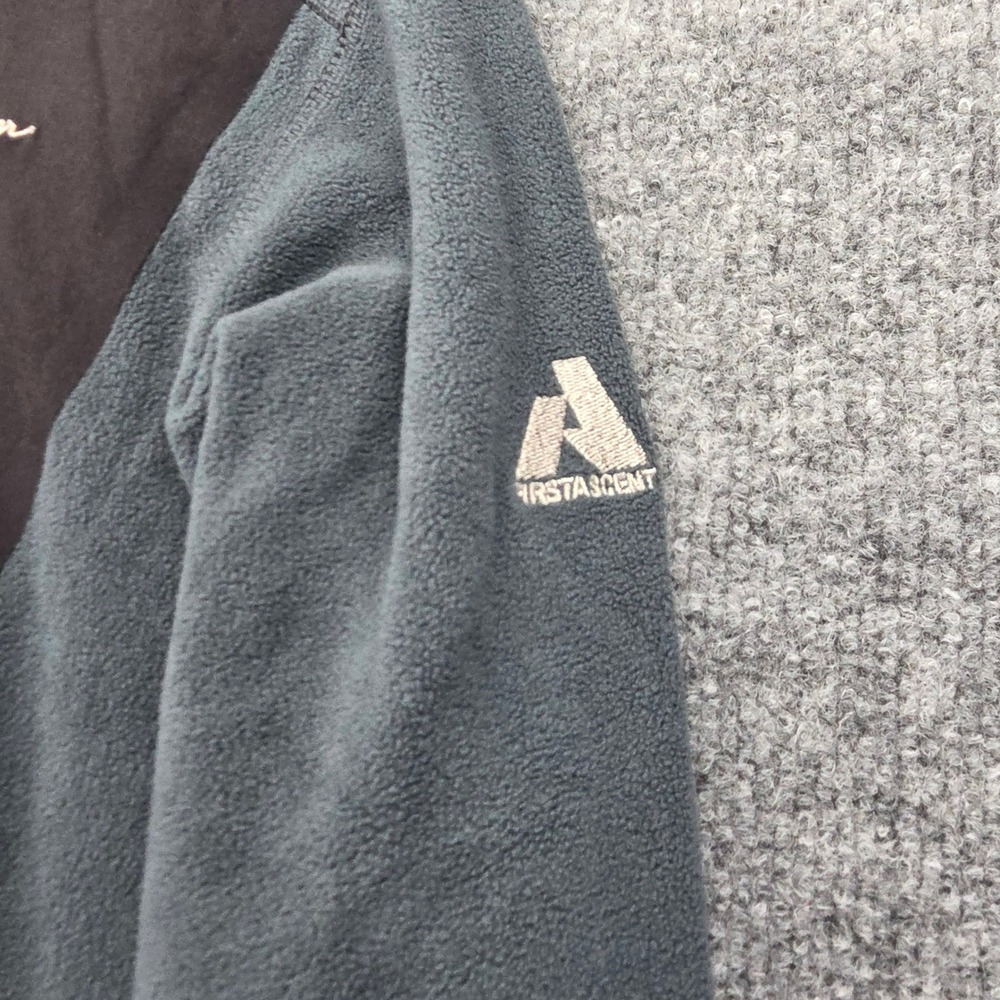 Eddie Bauer Mens Gray Fleece Quarter Zip Pullover Sweater Size M First Ascent - Picture 3 of 8
